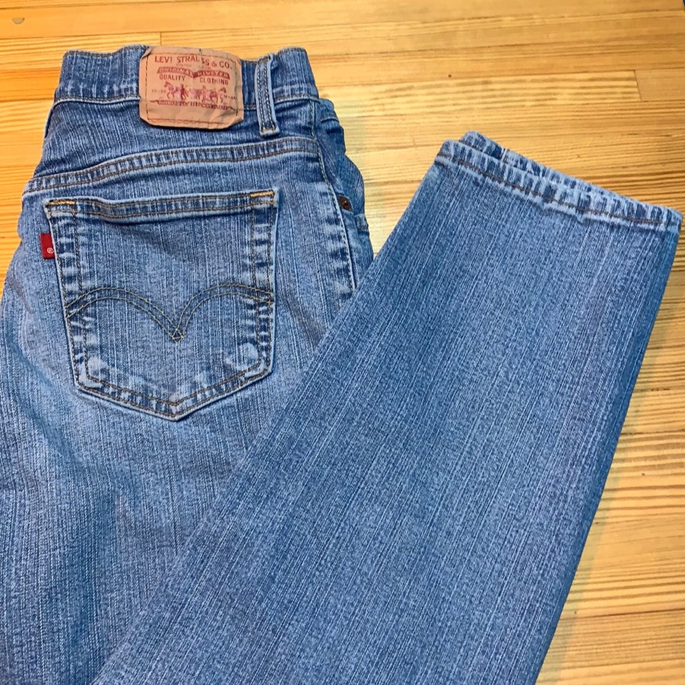 Vintage Levi's 550 Relaxed Light-Wash Tapered Leg Mom Jeans Size 12m